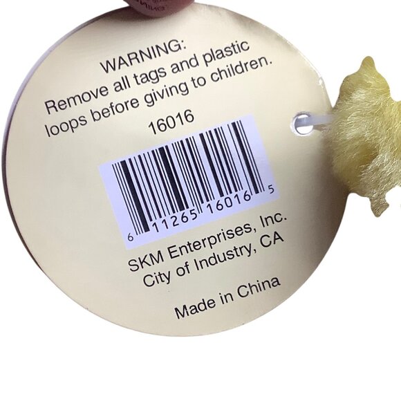 Vintage Yellow Duck Plush Toy SKM Enterprises Quacks Sound Stuffed Animal 8" - Picture 4 of 7